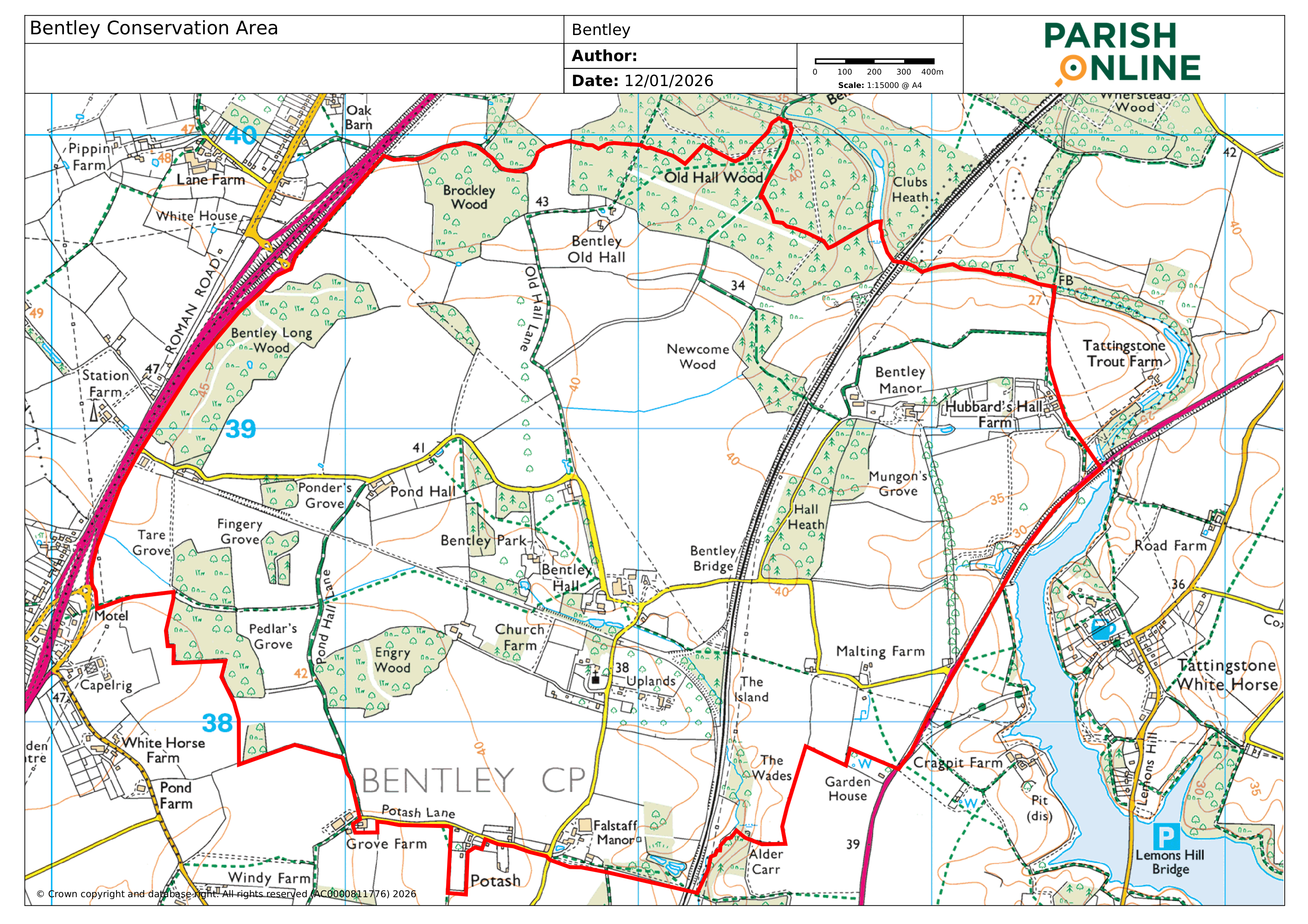 Ordnance Survey map of Conservation Area