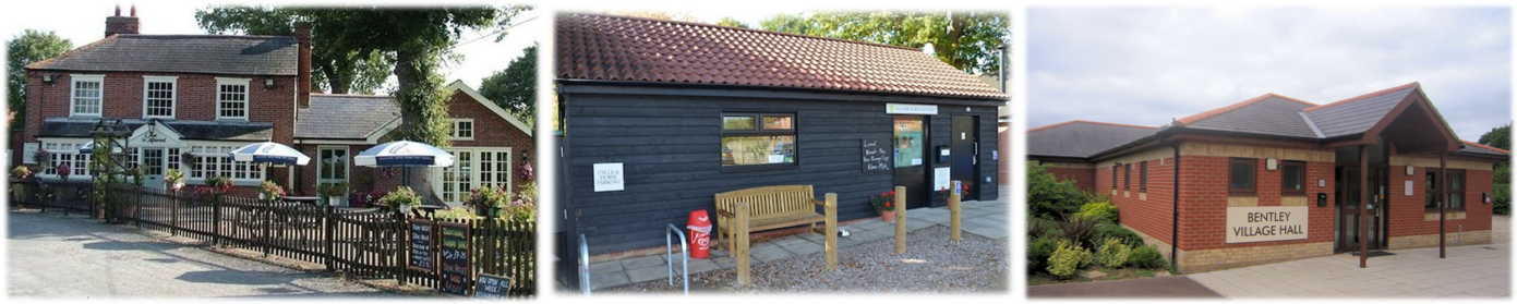 Case is Altered Community Pub, Bentley Community Stores, Village Hall
