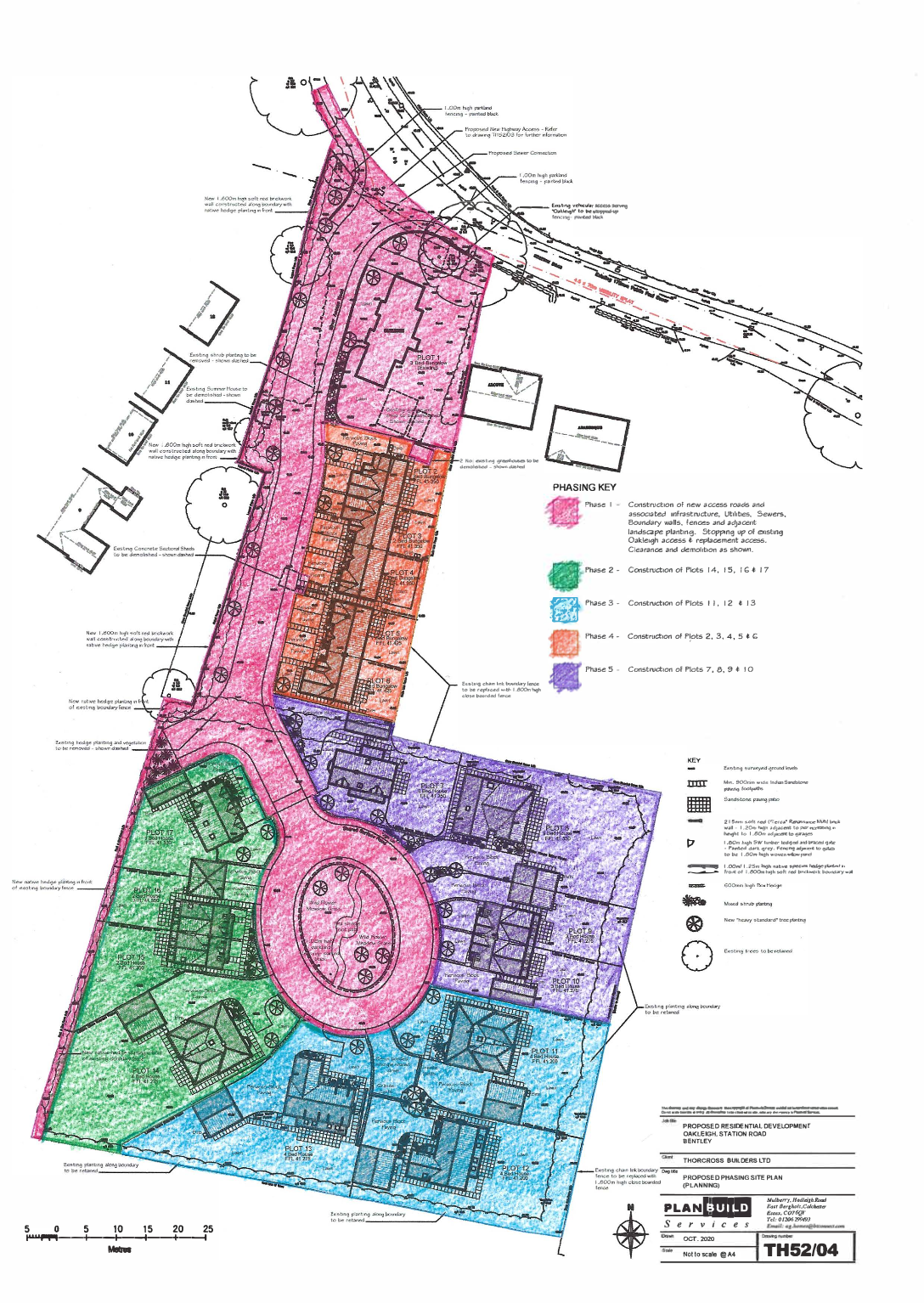 Phasing plan Oakleigh development