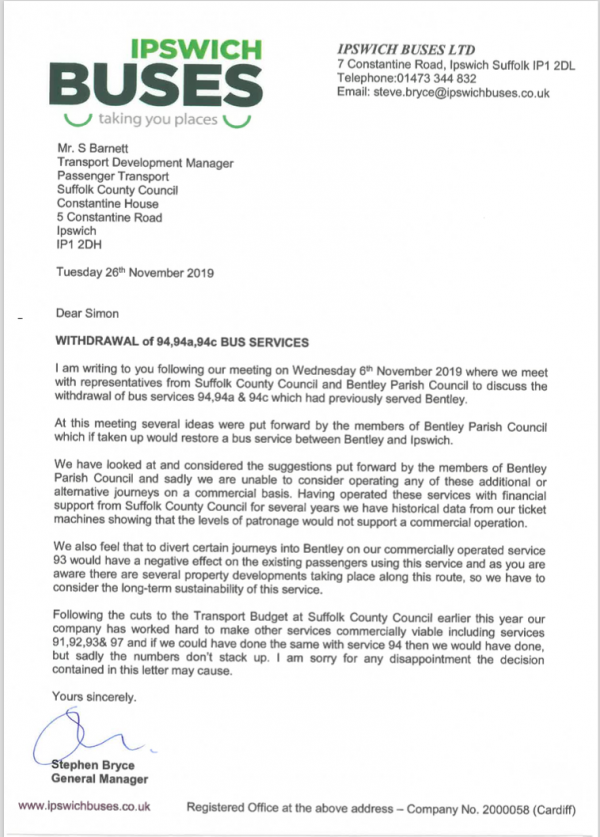Ipswich Buses reply 26 11 19